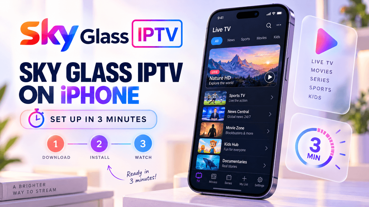 Sky Glass IPTV on iPhone installation guide